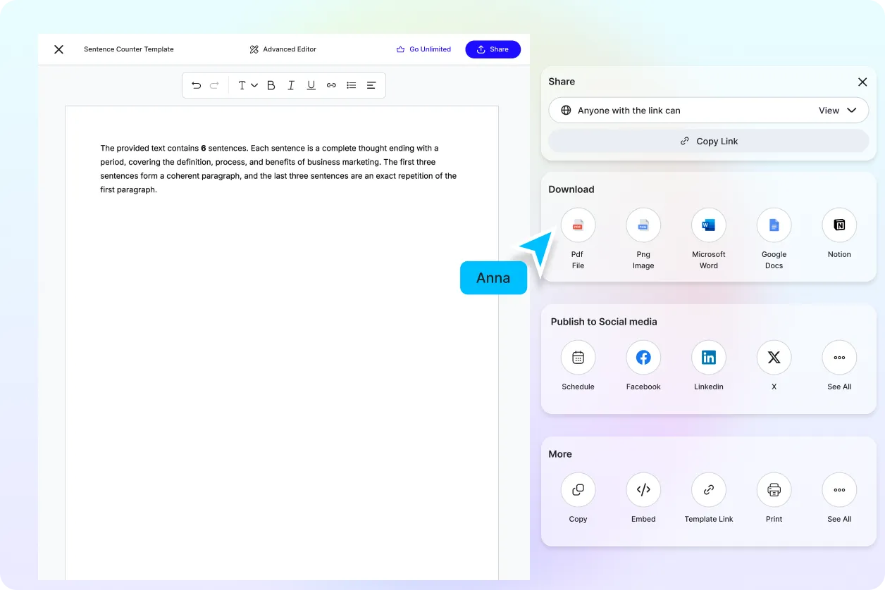 Free AI Sentence Counter, Sentence Counter Tool Online [ No Signup ]